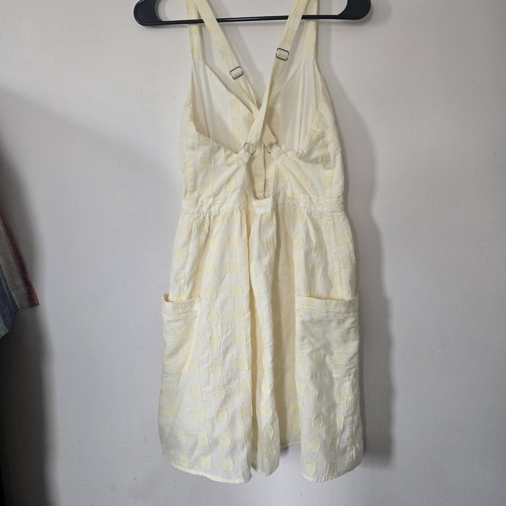 Modcloth Soft Yellow Button-Front Mini Dress - Picture 5 of 9